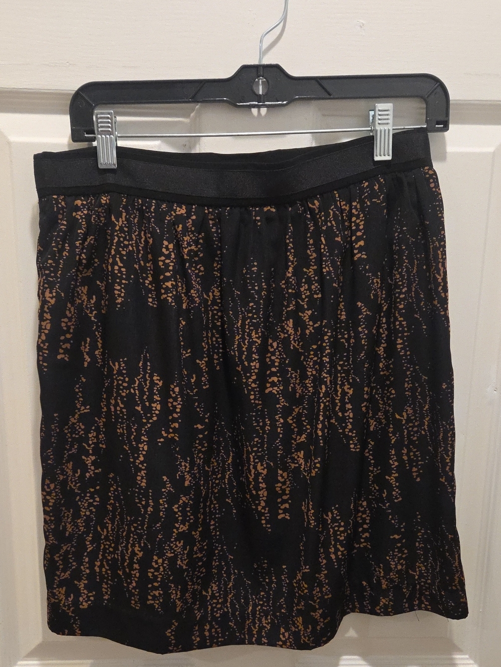 GAP Black & Brown Speckle Abstract Print Skirt Sizw 6
